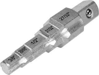 Stupňovitý CrV 1/2" klíč, nástavec YATO 9,6-21mm YT-03316 k instalatérské ráčně YT-03315